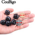 25pcs Spring Cord Lock End Stopper Fastener Slider Toggles Clip Double Hole Round Ball Plastic for Drawstrings Lanyard Paracord Elastic Bungee Sho...