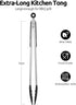 Heat Resistant Silicone Kitchen Tong: U-Taste 16 inch Extra Long Large 480ºF Hot Proof Cooking Tong with Sturdy Non Stick Rubber Tips & Non Slip S...