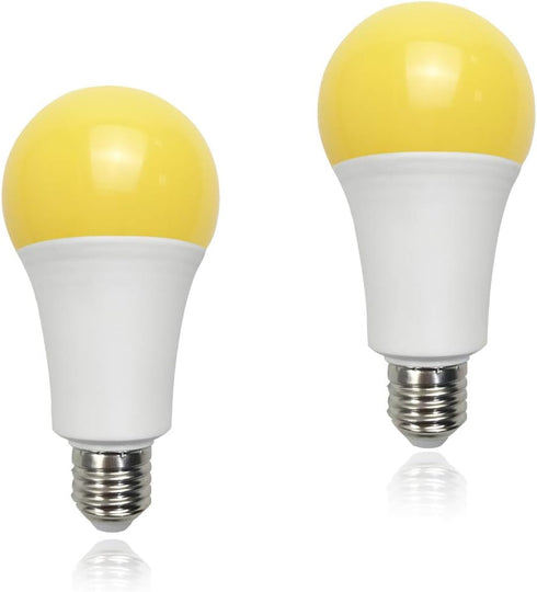 GREENIC LED Outdoor Yellow Led Light Bulb 15W A21 1500LM(100 watt Equivalent) E26 Medium Base Garden Patio Porch Light, 2 Pack...