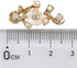 Chenkou Craft Random 20pcs Wholesale Lots Mix Alloy Resin Rhinestone Flowers Pendants Charms Beads Bracelet Necklace Jewelry Findings...