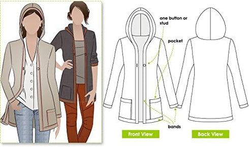 Style Arc Sewing Pattern - Heidi Cardigan (Sizes 04-16)...