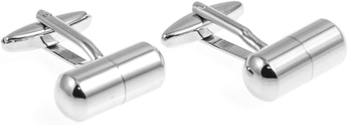 Pill Holder Pharmacist Doctor MD Pair Cufflinks in a Presentation Gift Box & Polishing Cloth...