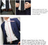 Men's Black Classic Woven Jacquard Solid Pre-Tied Adjustable Zipper necktie...