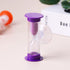 Purple Toothbrush Timer, 2mins Sand Clock Timer Plastic Suction Cup Hourglass Sandglass Desktop Ornament Party Favors Kitchen Utensils and Gadgets...