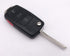 4 Buttons Folding Flip Replacement Key Fob Cover Case fit for VW Volkswagen Jetta Passat Golf Beetle Rabbit GTI CC EOS Keyless Entry Key Fob...