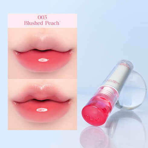CLIO Crystal Glam Tint |Glossy Finish, Lightweight, Weightless, Buildable, Glass-Like, Smoothing, Long-Lasting, Vivid, Transparent, Shiny, Moistur...
