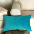 Artcest Set of 2, Cozy Solid Velvet Throw Pillow Case, Decorative Couch Cushion Cover, Soft Sofa Euro Sham with Zipper Hidden, 12"x20" (Light Teal...