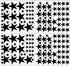 174pcs Mixed Size Star Wall Stickers Home Decor Bedroom Removable Nursery Wall Decals Kids DIY Art Decal JW343 (Black)...