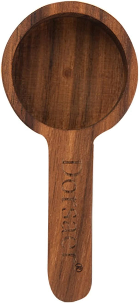 Wood Scoop for Canister - Measuring Spoon for Coffee Beans, Ground Coffee, Protein Powder, Spices, Tea and Bath Salt Scoop (Long)...