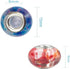 AIPRIDY 100Pcs 15x11mm Painting Murano Large Hole Glass Beads Mix Color with Silver Brass Cores European Charm fit Bracelet Necklace (Paint Splatt...