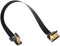 NFHK CYFPV Dual 90 Degree Right-Up Angled HDMI Type A Male to Male HDTV FPC Flat Cable for FPV HDTV Multicopter Aerial Photography 20CM...
