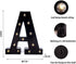 Foaky Black Light Up Letters,Black and Gold Party Decorations, Black Bedroom Decor for Night Light Wedding Birthday Party Home Bar Decoration...