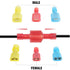 160 Pcs Spade Connectors, Fully Insulated, Wire Connectors Kit, Material, Electrical Connectors Kit for Crimp Connectors, Terminal Connectors for ...
