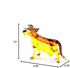 Handmade Cow Art Glass Blown Pet/Wild Animal Figurine...