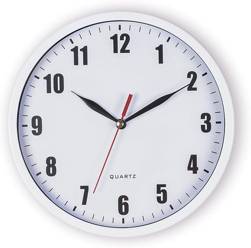 SAC SMARTEN ARTS 8" Silent Quartz Wall Clock Non-Ticking Digital Clock...