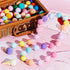WILLBOND 3 Pieces Wool Felt Rainbow Ball Garland Colorful Pom Pom 6.5 ft Long 24 Ball Garland for Easter Mardi Gras Classroom Halloween Thanksgivi...