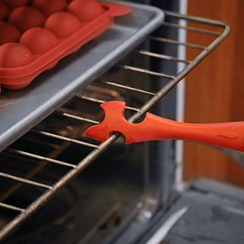 Norpro 1229 Silicone Oven Rack Push/Pull, Red (2)...
