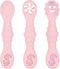 Silicone Baby Spoons Self Feeding 6+ Months, 3PCS Toddler Forks and Spoons Utensils Baby Led Weaning Teething Spoon Infant Spoons First Stage Newb...
