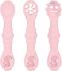 Silicone Baby Spoons Self Feeding 6+ Months, 3PCS Toddler Forks and Spoons Utensils Baby Led Weaning Teething Spoon Infant Spoons First Stage Newb...
