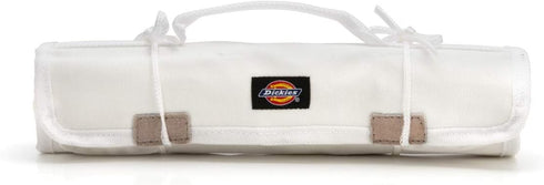 Dickies Small Paint Brush/Tool Organizer Roll for Painters, 16 Brush Pockets, Durable Canvas Construction, 13.5 in. x 12.75 in. Unrolled, White...