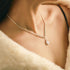 Yean Bride Silver Bridal Necklace Earrings Set Crystal Wedding Jewelry Set Rhinestone Choker Necklace for Women and Girls (Set of 3)...