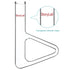 stonylab Thiele Melting Point Tube, Borosilicate Glass Measuring Point Lab Melting Point Tube Triangle Shape Thiele Tube, 150 mm...