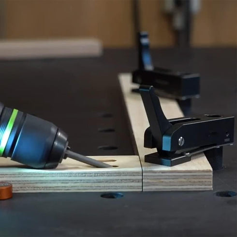 Woodworking Hold Clamp Workbench Clamp Fast Hold Adjustable Press Clips for 3/4" dog hole(19/20MM) (20mm)...