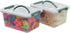 Pekky 6 Quart Storage Container Box with Handle and Latching Fresh Design, Small Toy Organizer Bin, 2-Packs...