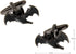 Bat Halloween Pair Cufflinks in a Presentation Gift Box & Polishing Cloth...