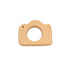 Lovely Cartoon Wood Camera Teether Toys Pure Natural Animal Teething Shape Beech Wooden Handmade Pattern Accessory DIY Jewelry Making Necklace Pen...