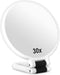30x Magnifying Mirror, Travel Hand Mirrors with Handle - Double Side Handheld Mirror with 1X 30X Magnification & Adjustable Handle, Hand Held Fold...