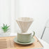Ceramic Pour-Over Coffee Maker - Slow Drip Coffee Filter - Premium Ceramic with Smooth Textured Glaze for the Discerning Coffee Enthusiast (White)...