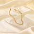 Dainty Paperclip Link Anklet 18K Gold Plated...