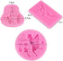 3Pcs/Set Flower Fairy Fondant Mold Angel with Wings Silicone Mold for Cupcake Cake Topper Decorating, Polymer Clay, Crafting, Resin Epoxy, Jewelry...