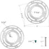 2 Pack Universal Light Fixture Mounting Bracket, 4 Inches Diameter Steel Round Universal Light Crossbar with Screws and Nuts, Mounting Bracket for...