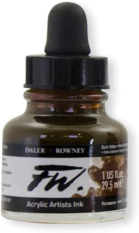 Daler-Rowney FW Acrylic Artists' Ink (Burnt Umber)...