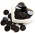 AKOAK 50 Pcs/Lot Resin Round Buttons, 2 Holes 20 mm Sewing Craft Buttons, for Clothing Sewing Shirt Scrapbooking Card DIY Crafts Supplies (Black)...