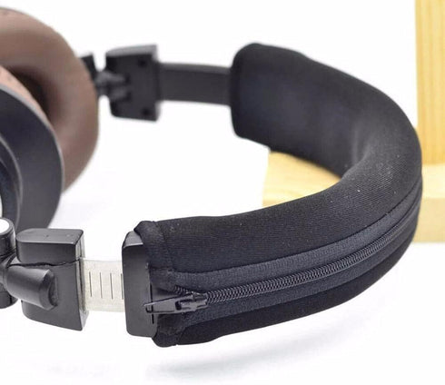Black Headphone Protector Zipper Headband for Audio Technica ATH MSR7 M20 M30 M40 M40X M50X SX1 Headphone Accessories Replace The Headset Wearing....