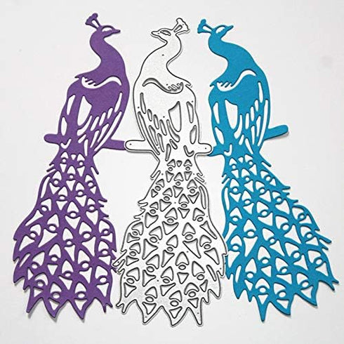 Peacock Metal Cutting Dies for Card Making, Animal Die Cuts Stencil Embossing Tool for DIY Scrapbooking, Craft Paper, Album Decorations...