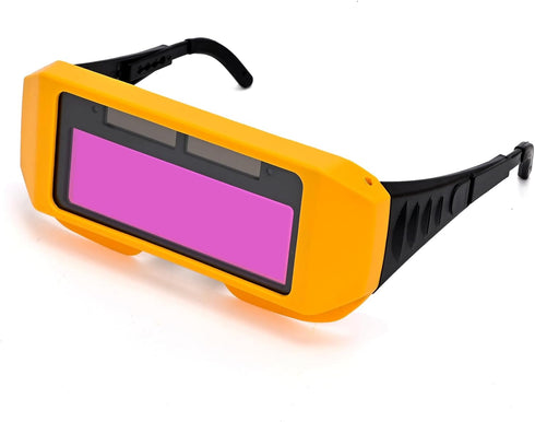 Welding Glasses Auto Darkening Welding Goggles with Adjustable Shade, Safety Eyes Protective Welder Glasses with 2 Sensors for TIG MIG MMA Plasma...