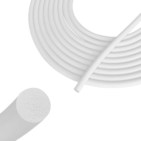 Backer Rod 1/4 Inch, EPDM Rubber Foam Caulk Saver 50' White Weather Strip Seal for Concrete Joints, Wall Cracks, Driveway and Joint Fillers....