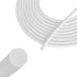 Backer Rod 1/4 Inch, EPDM Rubber Foam Caulk Saver 50' White Weather Strip Seal for Concrete Joints, Wall Cracks, Driveway and Joint Fillers....