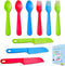 Kids Cutlery Set - Jawbush 9 Pcs Plastic Toddler Utensils Forks and Spoons with Knives for School Lunch Box Camping or Travel, Reusable Kids Silve...