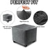 DUJUIKE Ottoman Covers Slipcover Square Ottoman Covers Protector for Footrest Foot Stool Furniture Stretch Comfortable Velvet with Elastic Bottom(...