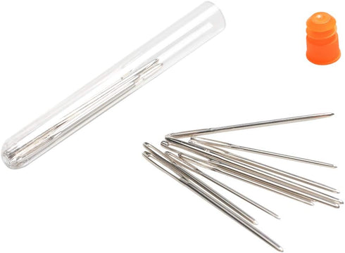 Hekisn Large-Eye Blunt Needles, Stainless Steel Yarn Knitting Needles, Sewing Needles, Crafting Knitting Weaving Stringing Needles,Perfect for Fin...