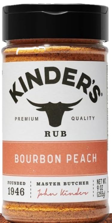 GENERIC Kinders Bourbon Peach Premium Rub and Seasoning 9 OZ, (Pack of 1)...