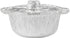 Bluesky Premium Disposable Aluminum Pots with Lid-(Pack of 3) -Ideal for Cooking & Storage, Extra Small, Silver...