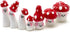 7pcs Red Mini Mushrooms Crafts Little Fairy Garden Mushrooms Tiny Resin Mushroom Decor Fake Mushroom Miniatures Statue for Bonsai Micro Landscape ...