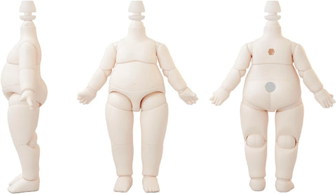 YMY Pear shaped Doll Body 1/12 scale Cute fat Action figure Suitable for YMY 1/12 1/8 BJD GSC doll head ?Honey Peach?...