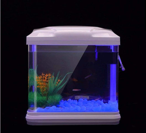 Oubest Fish Tank Rocks Glow Blue/Glow in The Dark Pebbles for Garden/Fish Tank/Aquarium/Plant Pots/Bonsai Walkway/Driveway 100pcs...